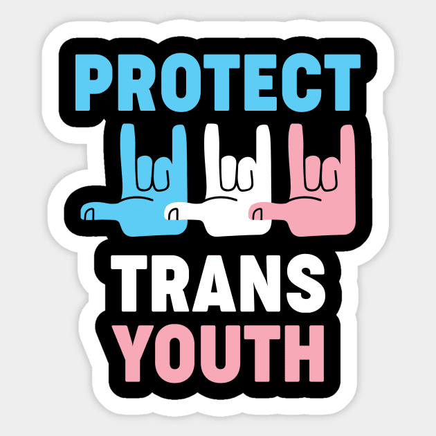 Protect Trans Youth Sticker by Aratack Kinder